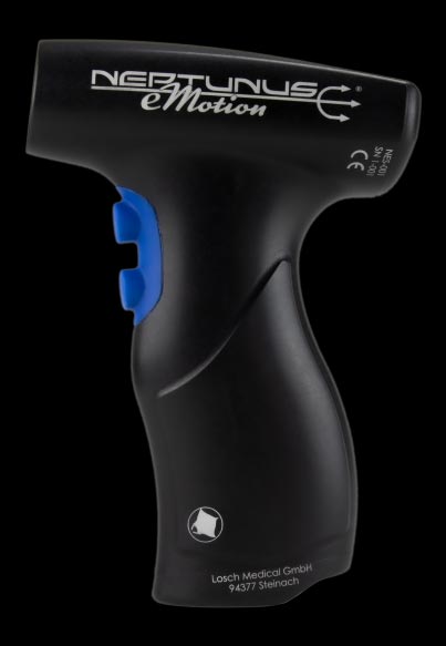 Pulse Lavage Handstück aus massivem Aluminiumgehäuse, sterilisierbar